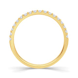 18ct Gold Split-Claw Half Diamond Ring