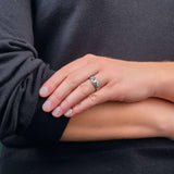 Sterling Silver Claddagh Wishbone Ring