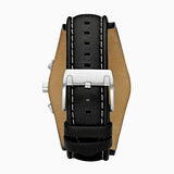 Fossil Coachman Blue Dial Black Leather 44mm Watch CH2564