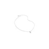 Carat London 9ct White Gold Round Cubic Zirconia Necklace