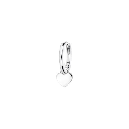 Thomas Sabo Sterling Silver Single Hoop with Heart Earring