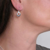 Maureen Lynch Circle of Dreams Silver Drop Earrings