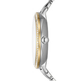 Fossil Jacqueline Quartz Two Tone Gold Steel Crystal 36mm Ladies Watch ES5166