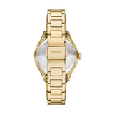 Fossil Gilmore Quartz Gold Tone Silver Dial 38mm Ladies Watch ES5395