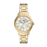Fossil Gilmore Quartz Gold Tone Silver Dial 38mm Ladies Watch ES5395