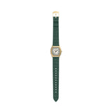 Fossil Harlow Quartz Cream Dial Green Leather Strap 27mm Watch ES5427