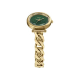 Fossil Carlie Mini Quartz Gold Steel Green Dial 28mm Watch ES5441
