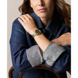 Fossil Scarlette Quartz Gold Steel Green Dial 34mm Watch ES5460
