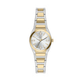 Fossil Everett Quartz Two Tone Steel Silver Dial 27mm Watch ES5494