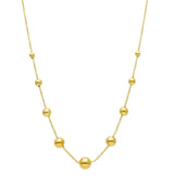 18ct Gold Bead Necklace