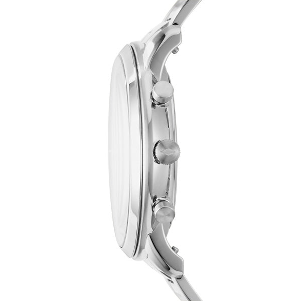 Fossil Neutra Quartz Silver Steel Black Dial 44mm Watch FS5384
