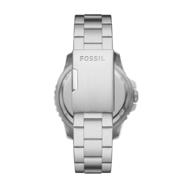 Fossil Blue Blue Dial Silver Steel 46mm Watch FS5991