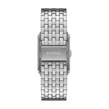 Fossil Carraway Quartz Silver Steel Silver Dial 30mm Watch FS6008
