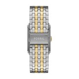 Fossil Carraway Quartz Two Tone Steel Blue Dial 30mm Watch FS6010