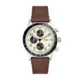 Fossil Sport Tourer Silver Steel Cream Dial 42mm Watch FS6042