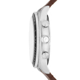 Fossil Sport Tourer Silver Steel Cream Dial 42mm Watch FS6042