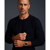 Fossil Neutra Quartz Gold Steel Black Dial 44mm Watch FS6093