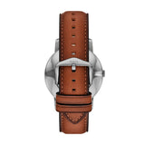 Fossil Mimimalist Quartz Green Dial Brown Leather 44mm Watch FS6094