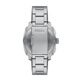 Fossil Machine Silver Steel Black Dial 44mm Watch FS6095