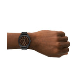 Fossil Machine Black Steel Black Dial 44mm Watch FS6097