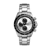 Fossil Autocross Quartz Silver Steel Silver Dial 42mm Watch FS6124