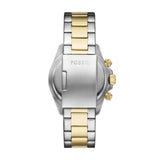 Fossil Autocross Quartz Two Tone Steel Gold Dial 42mm Watch FS6126