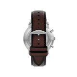 Fossil Neutra Quartz Grey Dial Brown Leather Strap 44mm Watch FS6129