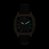 Fossil Corsby Quartz Gold Steel Black Dial 42mm Rectangular Watch FS6151