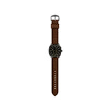 Fossil Machine Big Tic Quartz Black Dial Leather Strap 41mm Watch FS6165