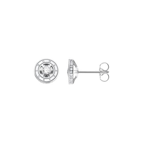 Thomas Sabo Sterling Silver Cubic Zirconia Round Stud Earrings
