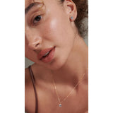 Carat London 9ct White Gold Round Cubic Zirconia Necklace