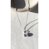 Carat London 9ct White Gold Round Cubic Zirconia Necklace