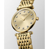La Grande Classique de Longines Quartz Yellow Gold PVD Steel & Diamond Indexes 24mm Watch L42092378