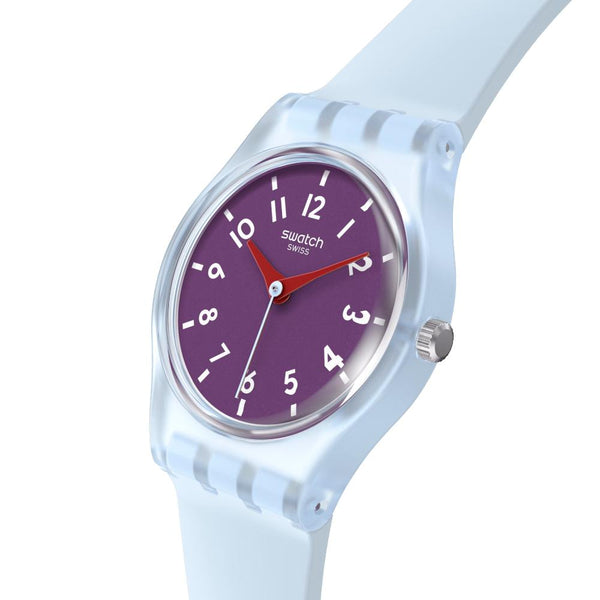 Swatch Powder Plum Quartz 25mm Watch LL126