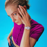 Swatch Lilac Lightness Quartz 25mm Watch LV121