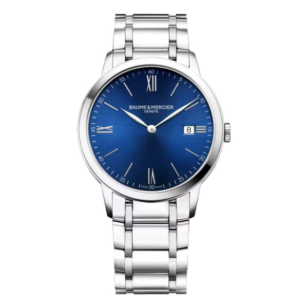 Baume et Mercier Classima 10382 Quartz Blue Dial 40mm Watch M0A10382