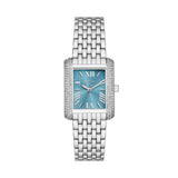 Michael Kors Petite Emery Silver Steel Blue Dial 27mm Watch MK4829