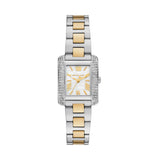 Michael Kors Petite Emery Two Tone Steel Mother of Pearl Dial 22mm Watch MK4882