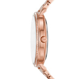Michael Kors Pyper Pavé Rose Gold Tone Steel White Dial 38mm Ladies Watch MK4917