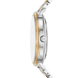 Michael Kors Pyper Quartz Two Tone Steel White Dial 38mm Watch MK4918