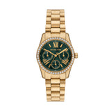 Michael Kors Lexington Quartz Gold Steel Green Dial 33mm Watch MK4924