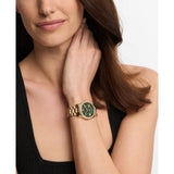 Michael Kors Lexington Quartz Gold Steel Green Dial 33mm Watch MK4924