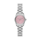 Michael Kors Lexington Quartz Silver Steel Pink Dial 26mm Watch MK4996