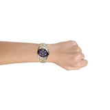 Michael Kors Bradshaw Quartz Two Tone Steel Blue Dial 43mm Watch MK5976