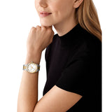 Michael Kors Lennox Pavé Two Tone Gold Tone 37mm Ladies Watch MK7464