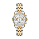 Michael Kors Bryant Quartz Two Tone Steel White Dial 35mm Watch MK7532