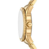 Michael Kors Bryant Quartz Pavé Logo Gold-Tone 35mm Watch MK7540