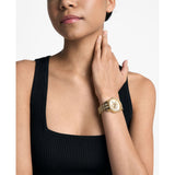 Michael Kors Bryant Quartz Pavé Logo Gold-Tone 35mm Watch MK7540