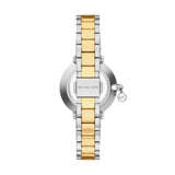 Michael Kors Pyper Quartz Two Tone Steel White Dial 32mm Watch MK7574