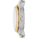 Michael Kors Lexington Quartz Two Tone Steel Blue Dial 26mm Watch MK7579